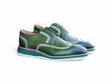 Carrucci Shoes Gorgeous Lace-Up Oxford Dress Shoe in Olive