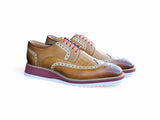 Carrucci Shoes Gorgeous Lace-Up Oxford Dress Shoe in Camel