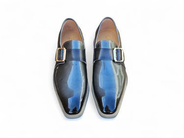 Carrucci Shoes Patent Leather Monkstrap Slip-On