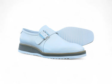 Carrucci Shoes Patent Leather Monkstrap Slip-On