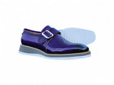 Carrucci Shoes Patent Leather Monkstrap Slip-On