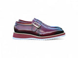 Carrucci Shoes Patent Leather Monkstrap Slip-On