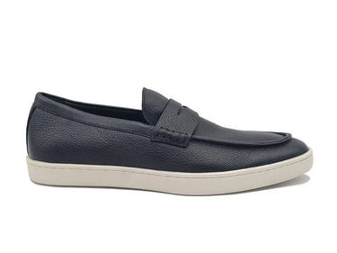 Carrucci Shoes Patina Burnished Penny Loafer Sneaker in Black