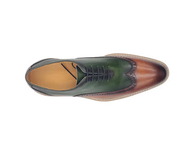 Carrucci Shoes Two-Tone Oxford Wingtip Dress Shoe