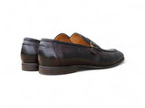 Carrucci Shoes Grant Brown Leather Buckle Loafer