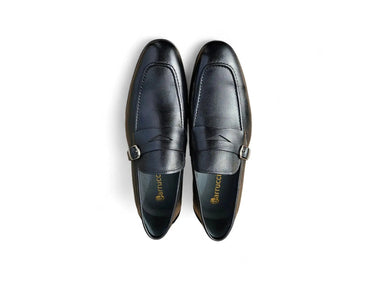 Carrucci Shoes Grant Brown Leather Buckle Loafer