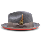 Montique Kingpin Red Bottom Wool Fedora