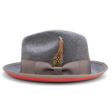 Montique Kingpin Red Bottom Wool Fedora