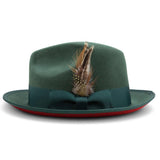 Montique Kingpin Red Bottom Wool Fedora