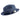 Montique Charleston White Bottom Polybraid Straw Fedora in Navy / White