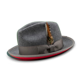 Montique Kingpin Red Bottom Wool Fedora