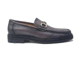 Carrucci Shoes Horsebit Loafer Lug Sole Black — view 6