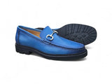 Carrucci Shoes Horsebit Loafer Lug Sole Black