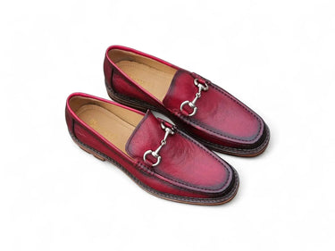 Carrucci Shoes Horsebit Loafer Lug Sole Black — view 9