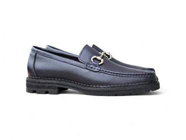 Carrucci Shoes Horsebit Loafer Lug Sole Black — view 18