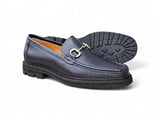 Carrucci Shoes Horsebit Loafer Lug Sole Black — view 20