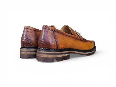 Carrucci Shoes Horsebit Loafer Lug Sole Black — view 14