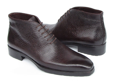 Paul Parkman Men's Brown Floater Leather Ankle Boots