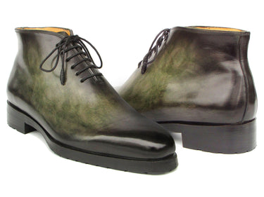 Paul Parkman Men's Green Patina Ankle Boots