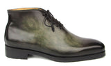 Paul Parkman Men's Green Patina Ankle Boots