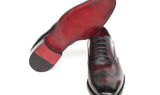 Paul Parkman Bordeaux Burnished Goodyear Welted Wingtip Oxford Shoes