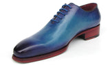 Paul Parkman Goodyear Welted Wholecut Oxfords Blue & Turquoise