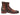 Paul Parkman Brown Burnished Woven Leather Zipper Boots