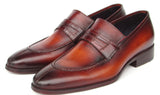Paul Parkman Men's Split Toe Loafer Shoes Tobacco