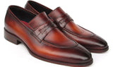 Paul Parkman Men's Split Toe Loafer Shoes Tobacco