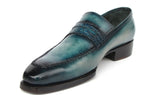 Paul Parkman Men's Turquoise Patina Handmade Loafers