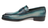 Paul Parkman Men's Turquoise Patina Handmade Loafers