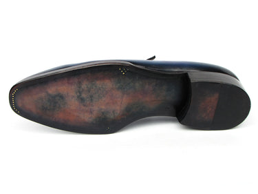 Paul Parkman Men's Blue Patina Handmade Loafers
