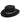 Fernandez y Roche Dallas Ribbon in Black Wool Gambler Hat Made in Spain in Black