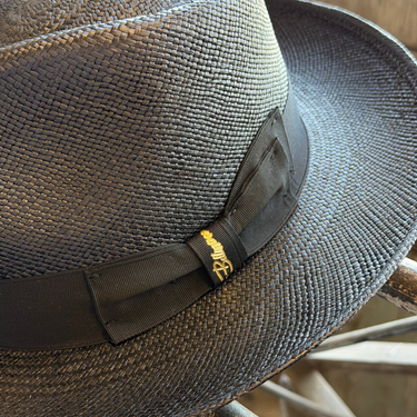 Bellissimo Fox Elite in Black on Black Panama Hat