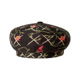 Kangol Tapestry Jax Jacquard Knit Beret in Black Floral