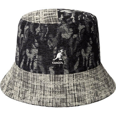 Kangol Denim Mash Up Bucket in Black Topstitch