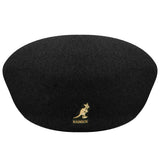 Kangol 504 Wool Ivy Cap in Black / Gold