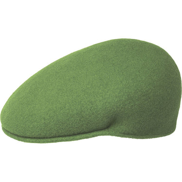 Kangol 504 Wool Ivy Cap in Oil Green #color_ Oil Green