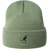 Kangol Acrylic Pull On Double Branded Beanie in Oil Green OSFM