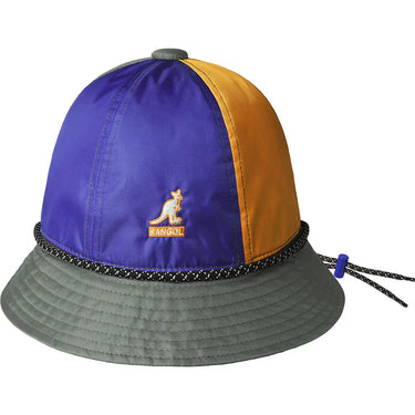 Kangol Adventure Casual Water Repellent Bucket Hat in Charcoal Multi #color_ Charcoal Multi