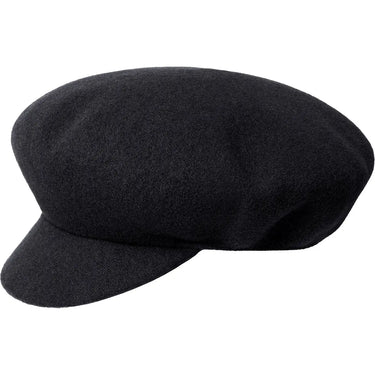 Kangol Big Apple Wool Newsboy Cap in Black