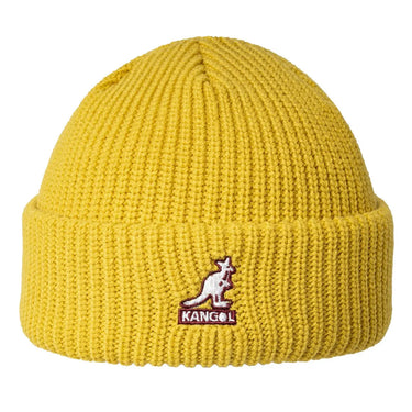 Kangol Cardinal 2-way Beanie Double Branded Beanie in Old Gold OSFM #color_ Old Gold OSFM