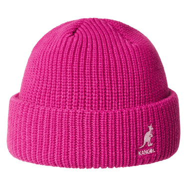 Kangol Cardinal 2-way Beanie Double Branded Beanie in Electric Pink OSFM