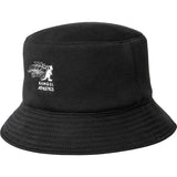 Kangol Club Rev Reversible Bucket Hat in Black / Khaki