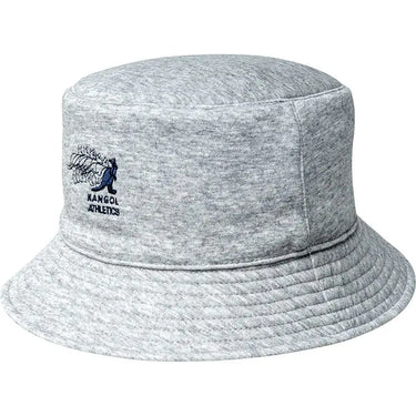 Kangol Club Rev Reversible Bucket Hat in Light Grey Heather / Navy