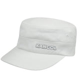 Kangol Cotton Twill Army Cap in White
