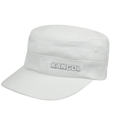 Kangol Cotton Twill Army Cap in White