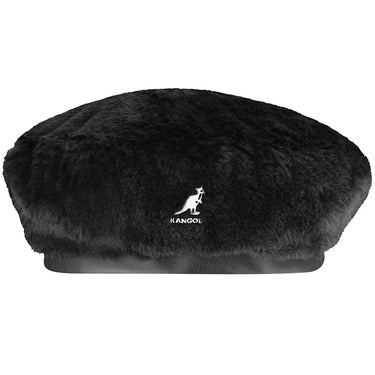 Kangol Faux Fur Beret in Black