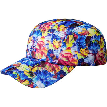Kangol Floral 5 Panel Cap Adjustable Baseball Cap in Starry Blue Floral OSFM