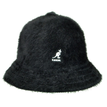 Kangol Furgora Casual Fur Bucket Hat in Black #color_ Black